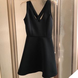 Dark green cocktail dress